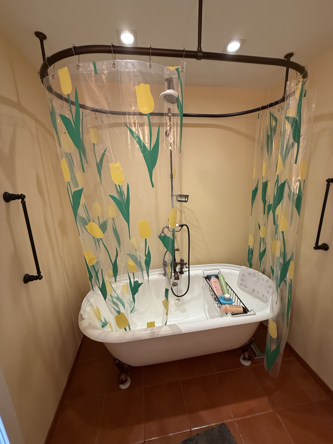 Bathroom before renovation with original bathtub